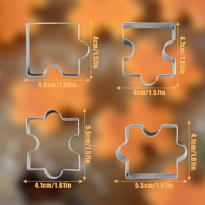 Kingsie Cookie Cutter, Cookie Cutter, Baking Stainless Steel, Jigsaw Puzzle,