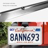 Gdnecad 2PCS License Plate Frames, 2 Holes Polish Mirror Car