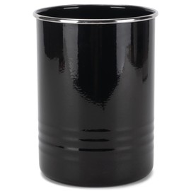 Nat & Jules - Recipiente de metal de hierro para utensilios de cocina, color negro