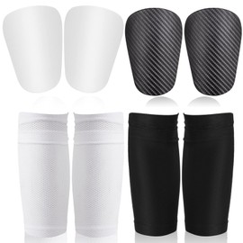 4 Pairs mini shin pads and shin pad socks,For Teenagers Kids Boys Girls Men Football Shin Pads Small Shin Pads Tiny Shin Protection ear Accessories Football Shin Guards Gear Accessories