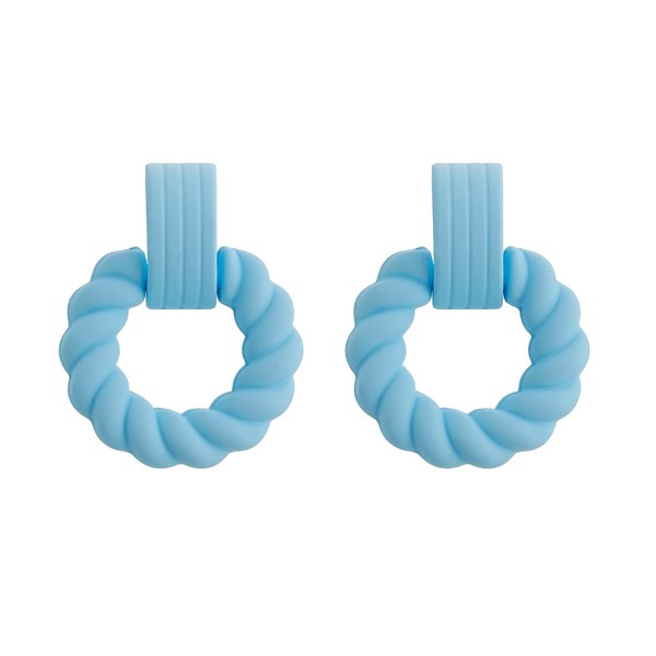 RUOFFETA Rectangle Earrings for Women, Acrylic Square Earrings Twisted Geometric