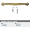 khtumeware 10 Pack 8 Inch(203mm) Brushed Brass Cabinet Pulls Warm