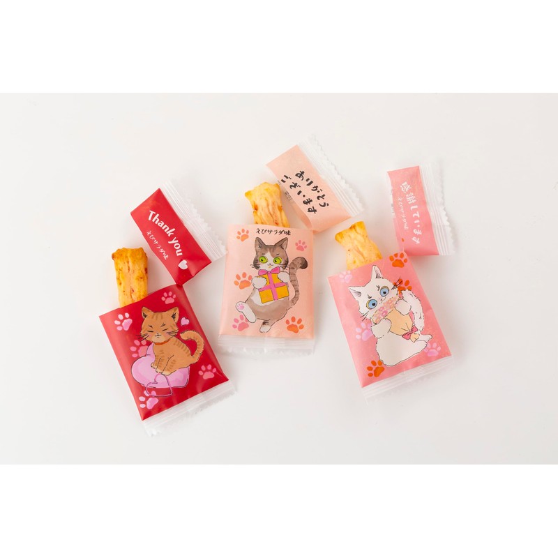 Thank You Okaki, Senbei, Thank You, Individual Packaging, 7.8 oz