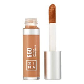 3INA MAKEUP - The 24H Concealer 660 - Light Brown - All Skin Types - Long-Lasting Formula - Liquid Concealer Dark Circles Skin Blemishes - Soft Applicator - Vegan - Cruelty Free