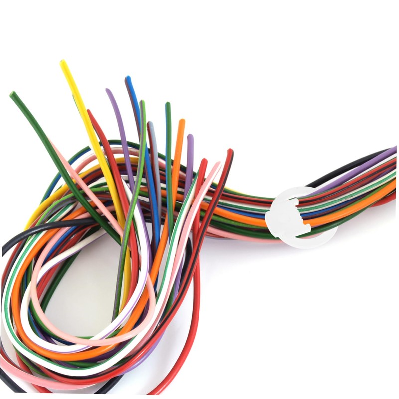 Mobestech 100pcs Outdoor Cable Clips for Lamp Wires and Sleek