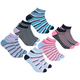 Metzuyan Ladies Womens Bamboo Socks Low Cut Triners Liner Ankle Summer Purple Pink 4-8