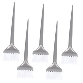Mikinona 5pcs Silver Hair Oiling Alicator Brush Set Hair Dye Applicator Hair Oil Treatment Brush for Hair Coloring Hair Styling