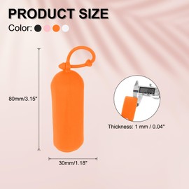 PATIKIL 8 Pack Silicone Travel Sleeves for Toiletries, Reusable Leak Proof Travel Bottle Covers for Travel Size Container Cruise Ship Essentials, White/Black/Pink/Orange