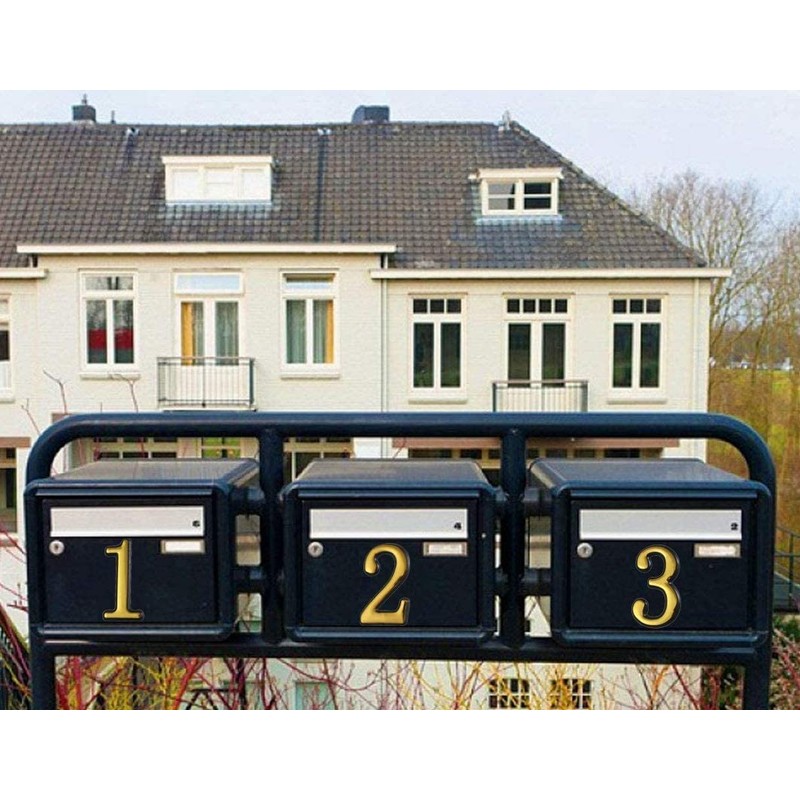 MIUPOO Mailbox Numbers 0-9, Door Address Number Stickers for House/Apartment/Floor,10
