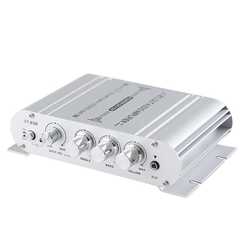 Digital Hi-Fi Power Amplifier 2.1CH Subwoofer Stereo Audio Player Car