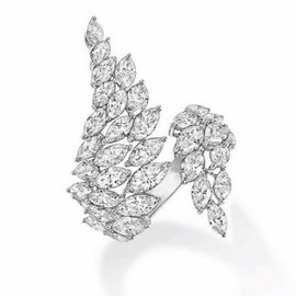 MUNIGSMUR Sterling Silver Plated Rings for Women Open Adjustable Angel Wings Ring Statement Non Tarnish Cubic Zirconia Chunky Fidget Ring Stacking Rings