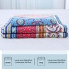 Double Size Bohemian Duvet Cover Red and Blue Colorful Boho