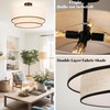 Hamilyeah 20 inch Semi Flush Mount Ceiling Light Fixture with