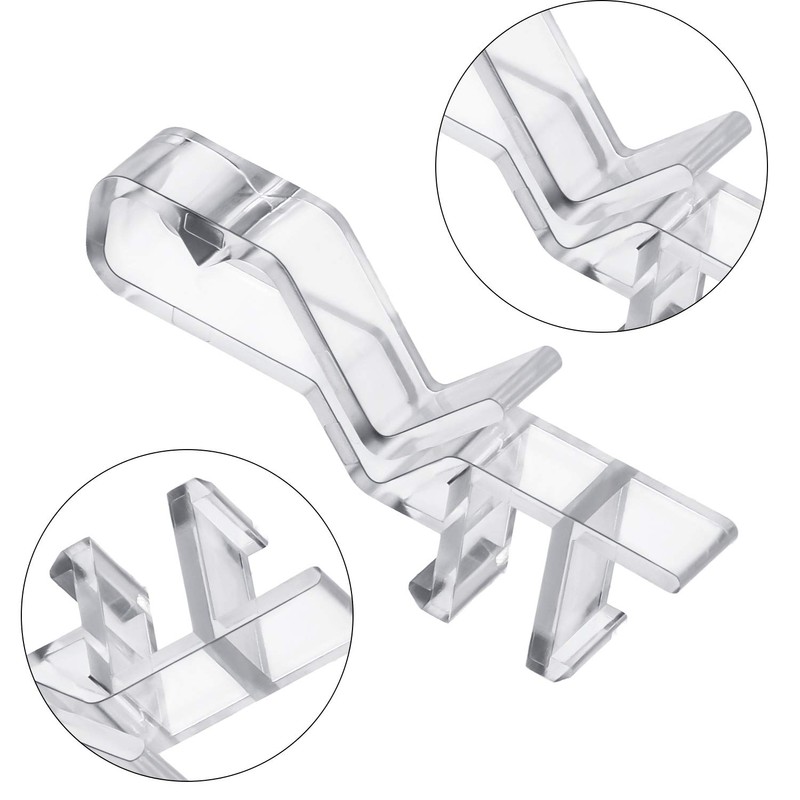 Hidden Valance Clips for Window Blinds Clear Plastic Valance Clips