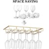 FOMANSH Wine Glass Rack - Under Cabinet Stemware Wine Glass
