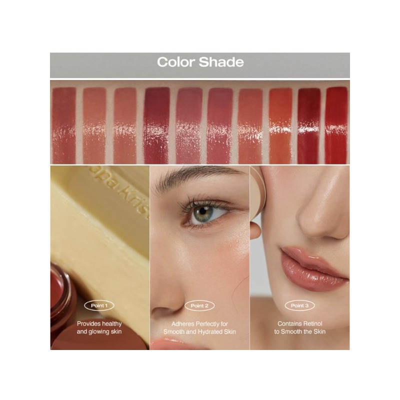 HAPA KRISTIN Gleam Glow Lip & Blush 4.2g, Color:201 Sunkissed