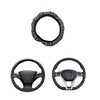 Steering Wheel Cover with Rice Grain Design, Elastic Fit, Universal