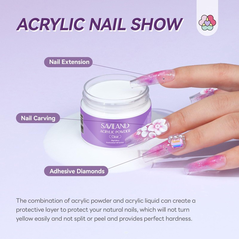 Acrylic Nail Kit for Beginners with Everything, Home Practice Set