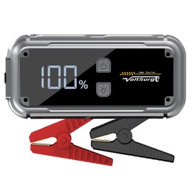 Portable Car Battery Booster, 3000A Jump Starter for Emergency Starts, Black