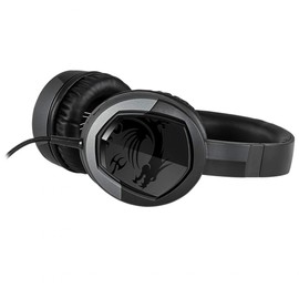 MSI Gaming Detachable Microphone Lightweight and Foldable Headband Design Gaming Headphone (Immerse GH30 V2), Black, Large