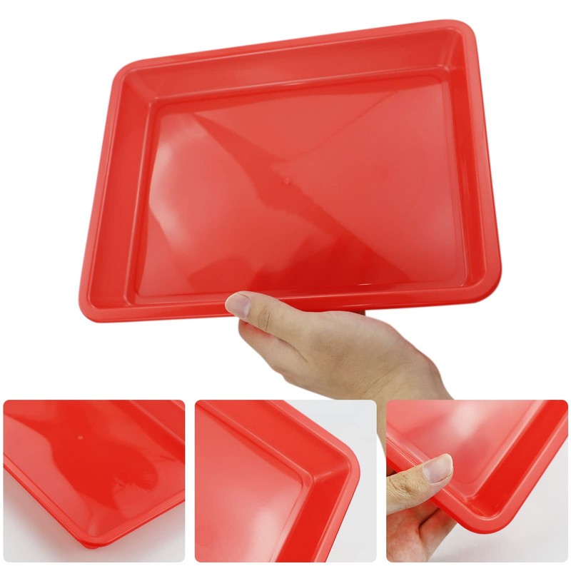5pcs Reusable Trays Non-Slip Trays Multicolor Play Trays Art Activity