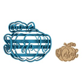 Blessed Pumpkin - Cortador de galletas, galletas de azúcar, fondant, arcilla (1049)