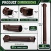 2-Pack Adjustable Downspout Extensions to Help Prevent Water Pooling Around