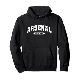 Retro Varsity Style Arsenal England Pullover Hoodie