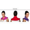Neck Pillow with Stand-Up Collar, Frog Green, Heat Pad –