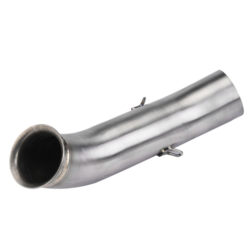 Motorcycle Full Exhaust System Vent Middle Pipe Link Connect for