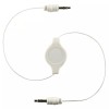 Unbranded/Generic 5 White Retractable 3.5mm AUX Auxiliary Cable Cord for