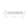 M3.5 (3.5mm x 35mm) Nickel Plated Slotted Raised Countersunk Electrical
