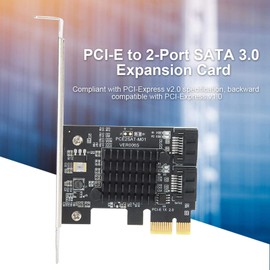 VBESTLIFE PCI-E to 2-Port SATA 3.0 Expansion Card PCI Express SATA Adapter Support AHCI1.0 IDE Mode Supports Gen 1i, Gen 1x, Gen 2i, Gen 2m, Gen 2X and Gen 3i