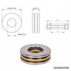 10pcs F8-16M Thrust Ball Bearings, Miniature Plane Axial Ball Bearing