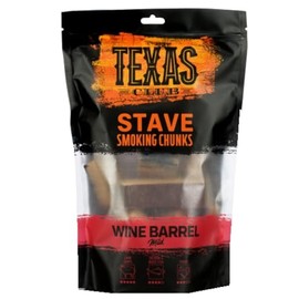TEXAS CLUB Smoking Wood Chunks Perfect BBQ Grill and Outdoor Picnic (Wine Barrel)