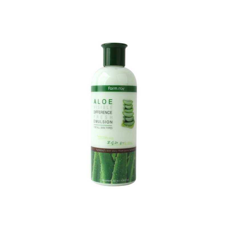 Farmstay Aloe Visible Difference Fresh Emulsion 350ml / 팜스테이 알로에