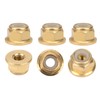50Pcs Flange Nut Pure Copper Lock AntiSkid AntiLoose Fasteners Set
