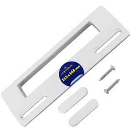 MONTERAL Universal Fridge Handle with Mounting Spacings from 113 to 166 mm Door Handle for Fridge White Suitable for Many Brands
