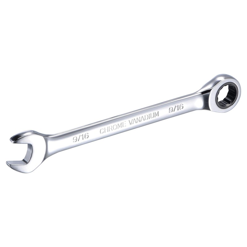 sourcing map 9/16 Inch Ratcheting Combination Wrench SAE 72 Teeth