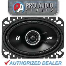 43DSC4604 KICKER DS Series 4x6" Coaxial 2 Way Speakers 30W RMS 120W Peak 4 Ohm