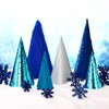 Knitgrip 12 Pcs Cone Christmas Trees Snowflake Set, Christmas Table