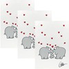 Kracht Ottifant Hearts Half-Linen Tea Towels 50 x 70 cm