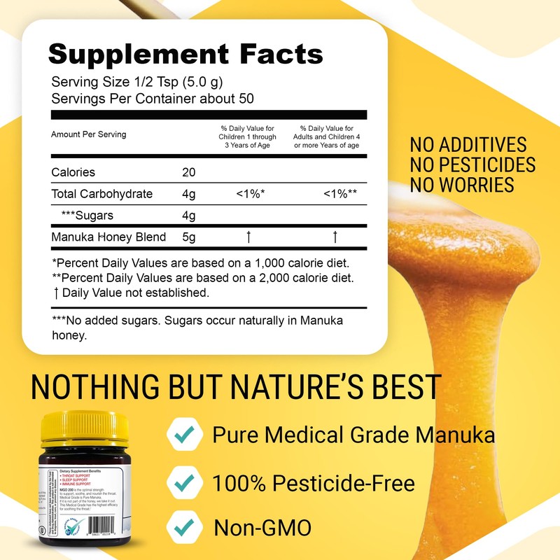 ManukaGuard - MEDICAL GRADE Throat Soother, 8+, MGO 200