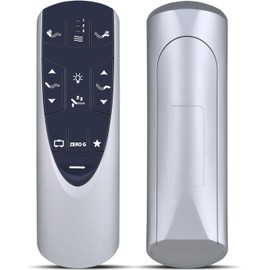 PZL New RF502A RF358A Replacement Remote Control for Tempur-Pedic Ergo or Ergo Adjustable Bed Controller JLDK.33.01.36 RF502A, JDLK.33.01.18 RF502A RF358A,Silver Grey