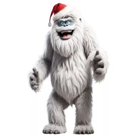 Wet Paint SP13175 Abominable Snowman Christmas Cardboard Cutout Standee Standup