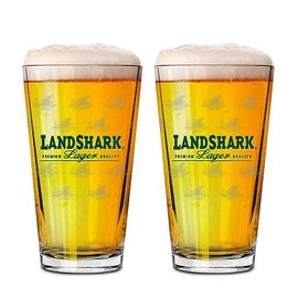 Boelter Landshark Lager Pint Glasses - Set of 2