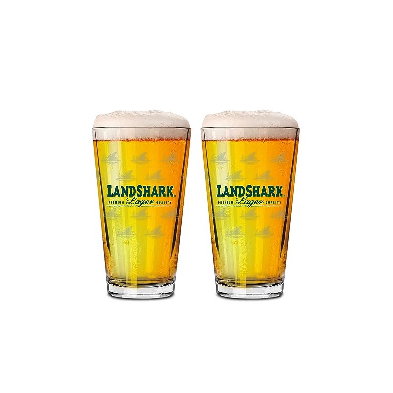 Boelter Landshark Lager Pint Glasses - Set of 2