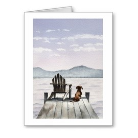 DJ Rogers Fine Art Dachshund - Set of 10 Note Cards With Envelopes