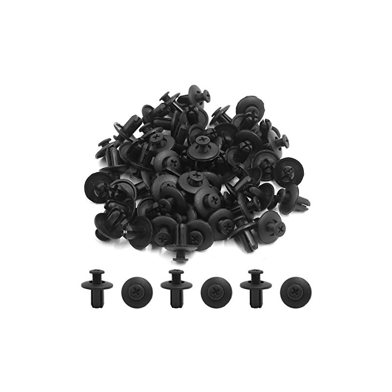 sourcingmap 8mm Hole Car Bumper Fender Push Type Rivet Retainer