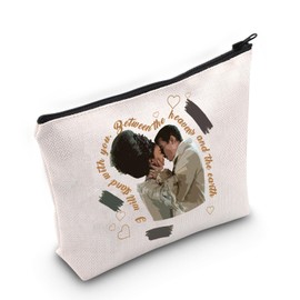 Queen Charlotte and King George Love Quote Inspired Canvas Makeup Bag (Between Heavens Bag EU)